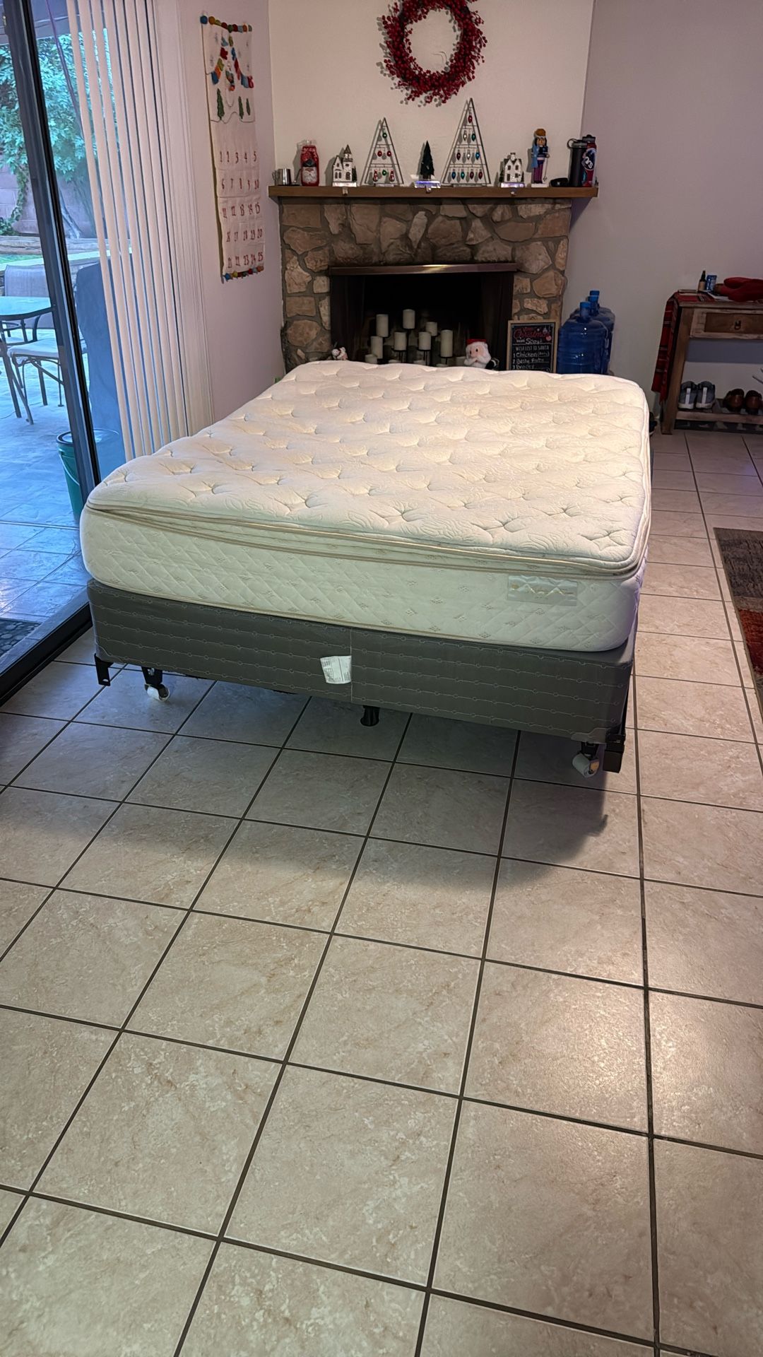 Queen Size Bed Frame & Mattress