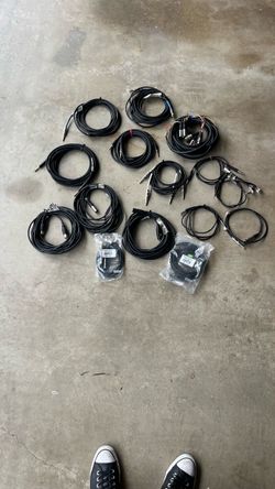 Miscellaneous Music Cables (Microphone XLR, and Instrument and Patch 1/4")