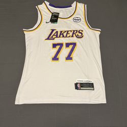 Lakers White Luka Doncic Jersey 