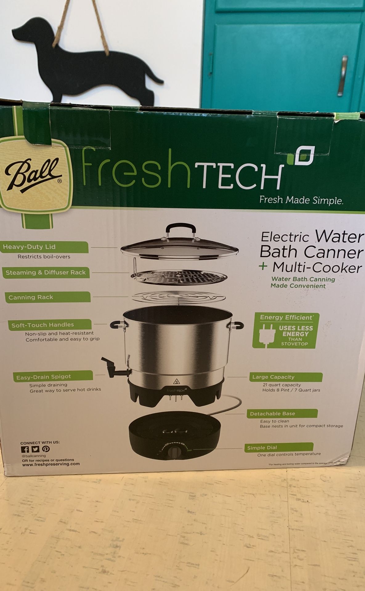 Ball FreshTech Electric Water Bath Canner and Multi Cooker for Sale in