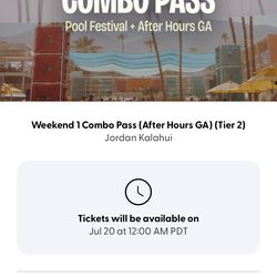 🎉 Splash House Weekend 1 Combo Passes (2 Available) 🌴🎶