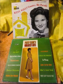 2 true collectible country vinyl LP records.