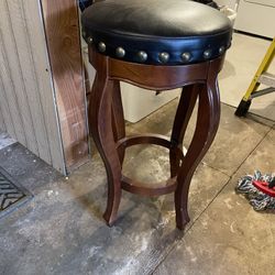 2 Wooden Bar Stools