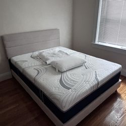 Queen Novaform Mattress Medium Firmness +bed frame