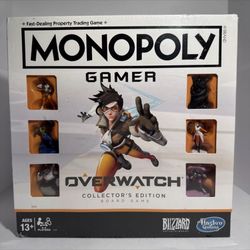 Monopoly Gamer Overwatch 100% SEALED! Collector's Edition Board Game Toys Tracer