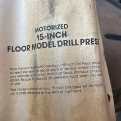 CRAFTSMAN 15" DRILL PRESS
