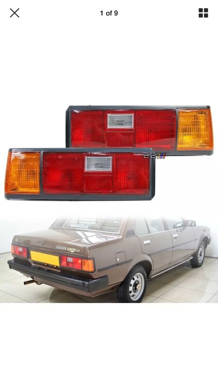 KE70 Toyota Corolla tail lights Brake lights 1982 1983 TYC