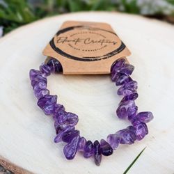 Amethyst Chip Bracelet