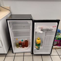 Frigidaire Compact Mini Fridge in stainless steel finish.