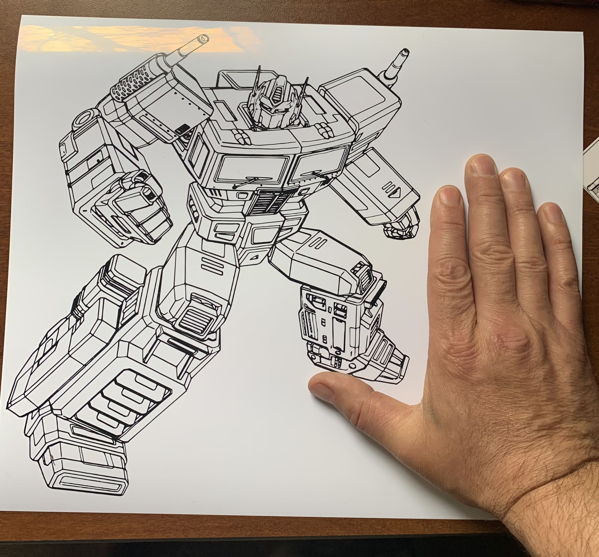 10.5” Optimus Prime Removable Vinyl Sticker