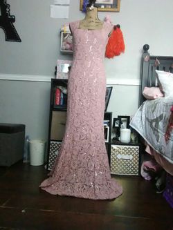 Blush Pink gown dress