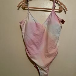 Victorias Secret Pink Tie Dye One piece bathing suit size XL