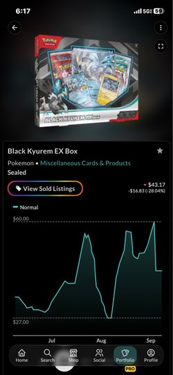 Pokémon Black Kyurem EX Box Sealed