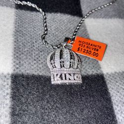 S925 Diamond King Pendant