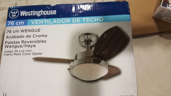 Westinghouse Wengue 30 In Indoor Chrome Finish Ceiling Fan For
