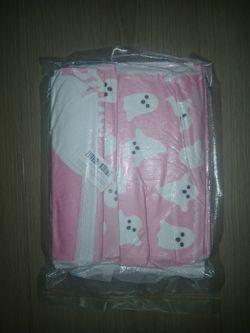 New 2 pink ghost kitchen towels dishcloth hand drying tea towel for cooking wiping
