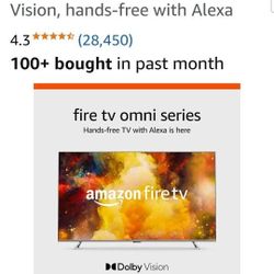 75" Amazon Fire Tv, Omni Series 4k UHD Smart TV