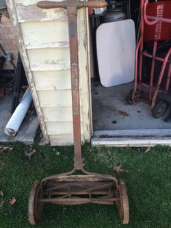Antique lawn mower