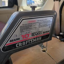 Sears; Craftsman -10" Direct
Drive Band saw
