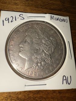 1921-S Morgan Silver Dollar AU