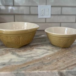 Set of 2 Yellow Mixing Bowls – At Home America
