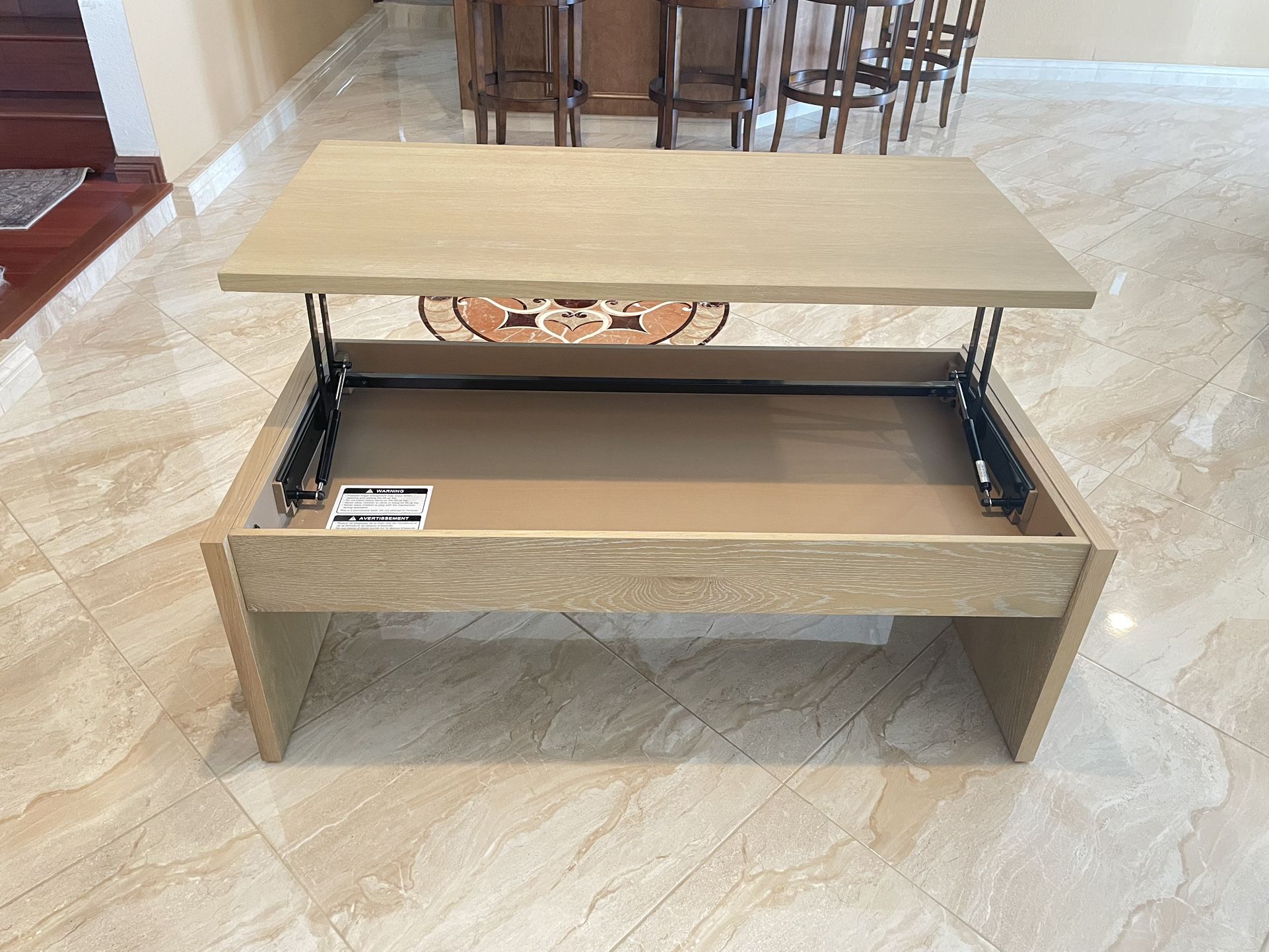 Coffee Table air-assisted lift-top