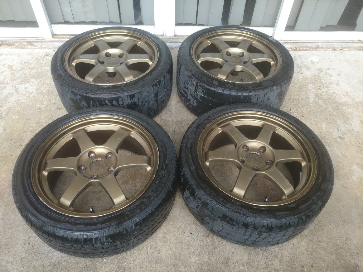 Volk te37 17x7.5 17x9 S2000 NSX wheels rims JDM Honda Lexus Acura