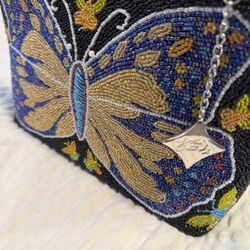 BUTTERFLY FULLY BEADED PURSE 