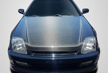 Blemished 1997-2001 Honda Prelude Carbon Creations OEM Look Hood - 1 Piece