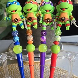 Turtle Beaded Pens