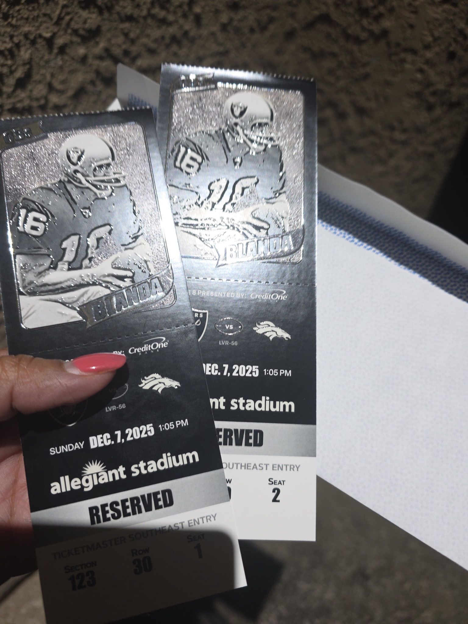 Raiders Vs Bronco Dec 7 2025