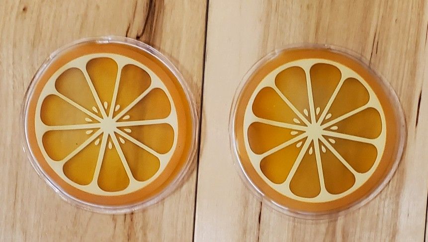NEW Reusable Orange 🍊 Gel Cooling Eye Pads