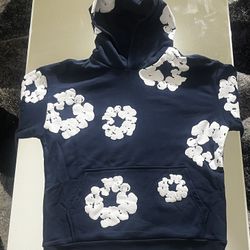 Navy Blue Denim Tears Cotton Wreath Hoodie