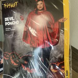 Halloween Costume , Devil Poncho 