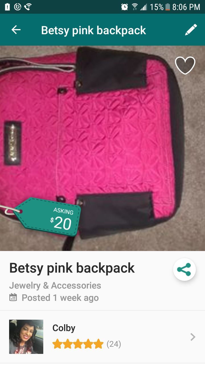 Betsy backpack pink