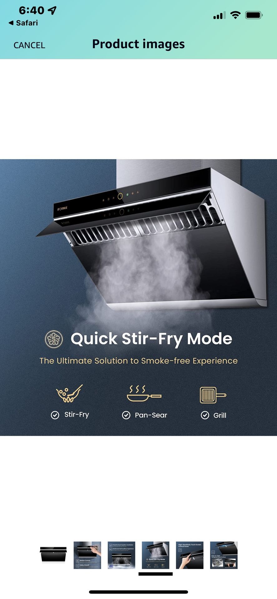 Fotile JQG9001 36" Range Hood for Sale in El Mirage, AZ OfferUp