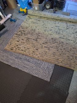 Woven Area Rugs – Set of Two
