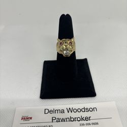 10KT Cougar Head Ring