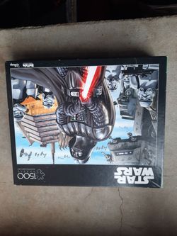 1500 piece Star Wars Puzzle, including poster.