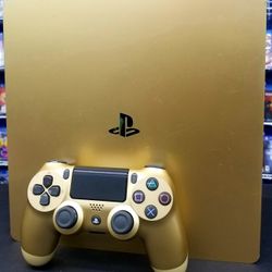 PS4 Slim Gold 1 Tb Console Used 