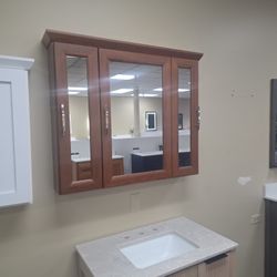 Solid Wood medicine Cabinet, Made In The USA