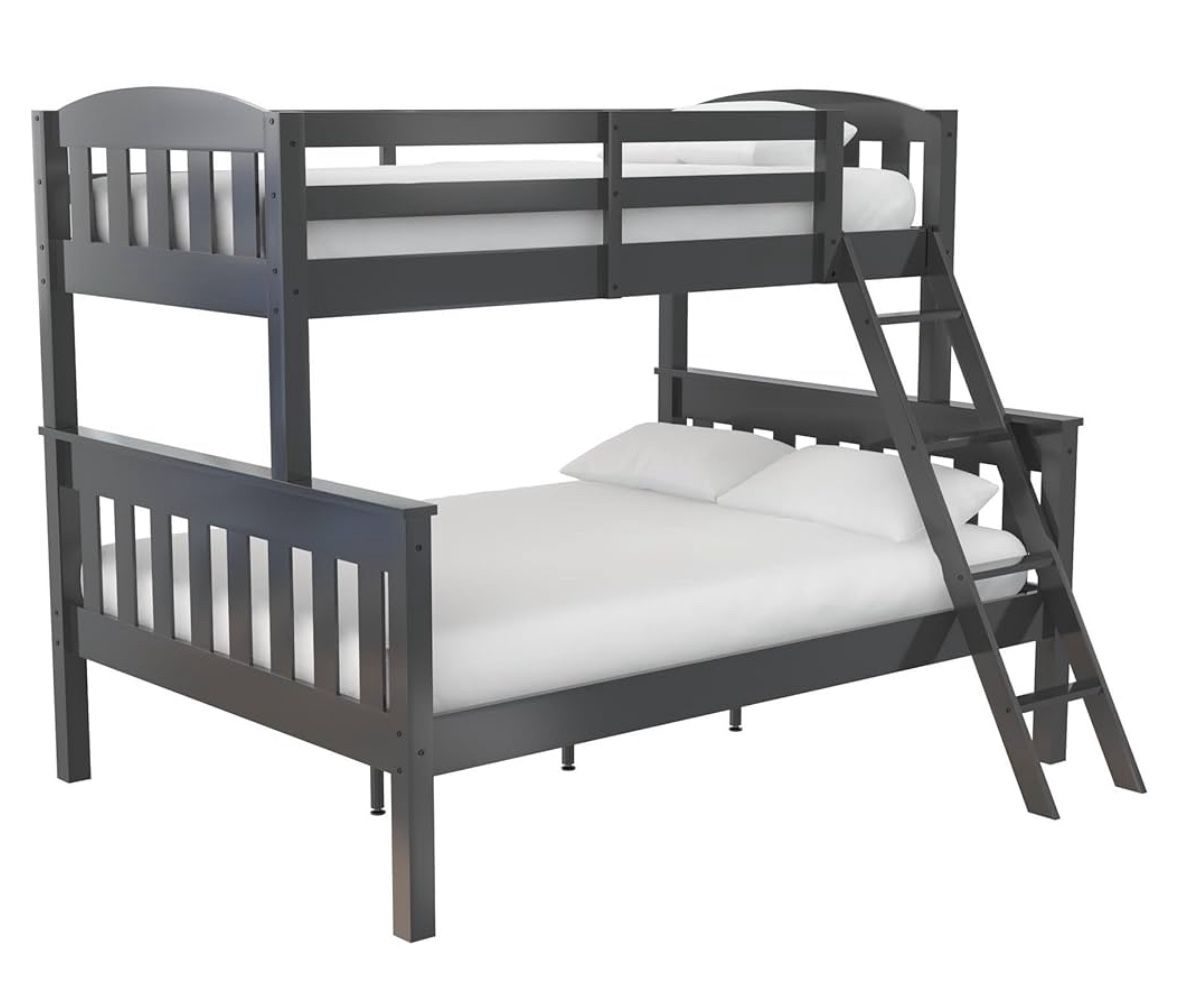 Twin Over Full Bunk Bed With Mattress
