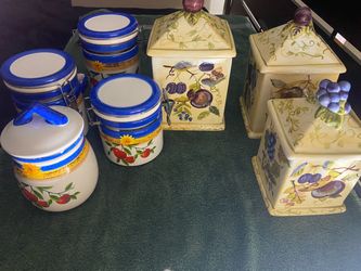 Colorful Ceramic Storage kitchen jars