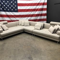 Free Delivery - Scandinavian Design 3 Piece Sectional Couch 