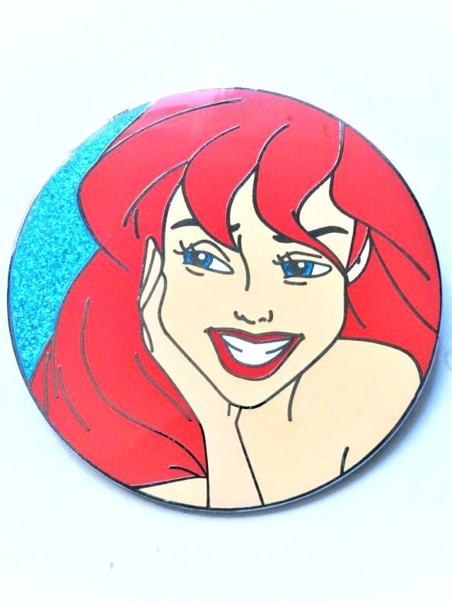 Ariel Little Marmaid Jumbo Disney Fantasy Lapel Pin