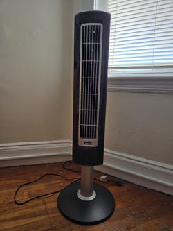 Slim Oscillating Tower Fan 38", Quiet 3 Speeds, Remote Controlled