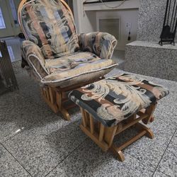 Rocking Chair With Footrest