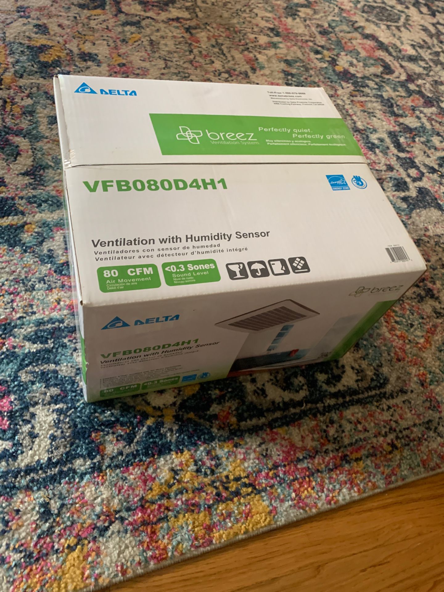 Delta ventilation with humidity sensor