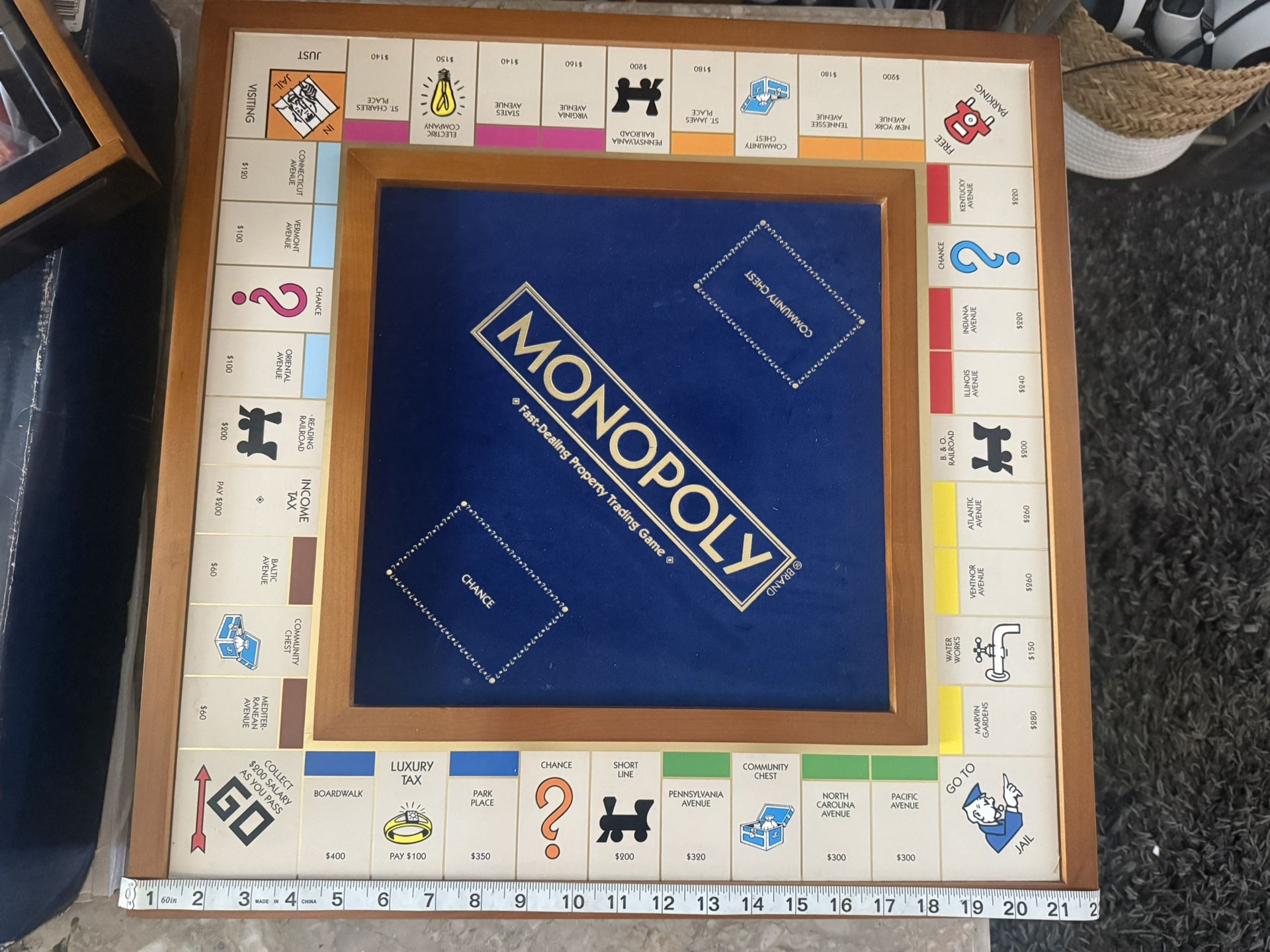 NEW Monopoly Luxury Edition Large Deluxe Wooden Board Game