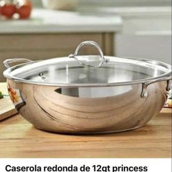 Princess House Caserola Redonda 12 Qt